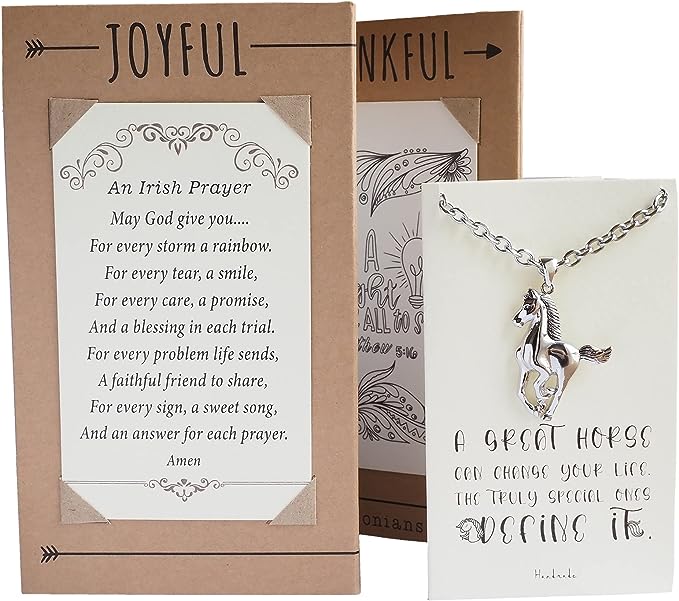 Set Free the Equine Soul: Joyfulle Brilynn Horse Pendant Necklace - A Gift of Inspiration for Women!