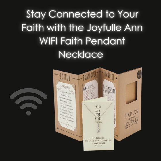 Stay Connected to Your Faith with the Joyfulle Ann WIFI Faith Pendant Necklace