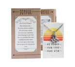 Joyfulle Batsheva 3 Horses Pendant Necklace, Gifts for Women with Inspirational Greeting Card