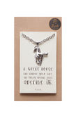 Joyfulle Brilynn Horse Pendant Necklace, Gifts for Women with Inspirational Greeting Card, Adjustable Chain 16