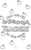 Teacher Appreciation Greeting Card 01