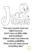 Baby and Kids Name Poems Printables - James