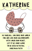 Baby and Kids Name Poems Printables - Katherine