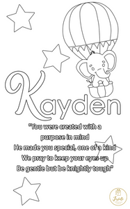 Baby and Kids Name Poems Printables - Kayden