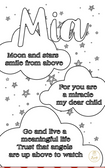 Baby and Kids Name Poems Printables - Mia