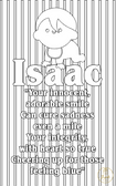 Baby and Kids Name Poems Printables - Isaac