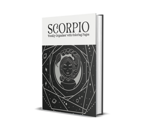 Scorpio Zodiac Weekly Organizer With Coloring Pages