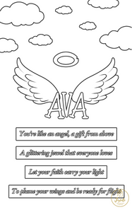 Baby and Kids Name Poems Printables - Ava