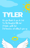 Baby and Kids Name Poems Printables - Tyler